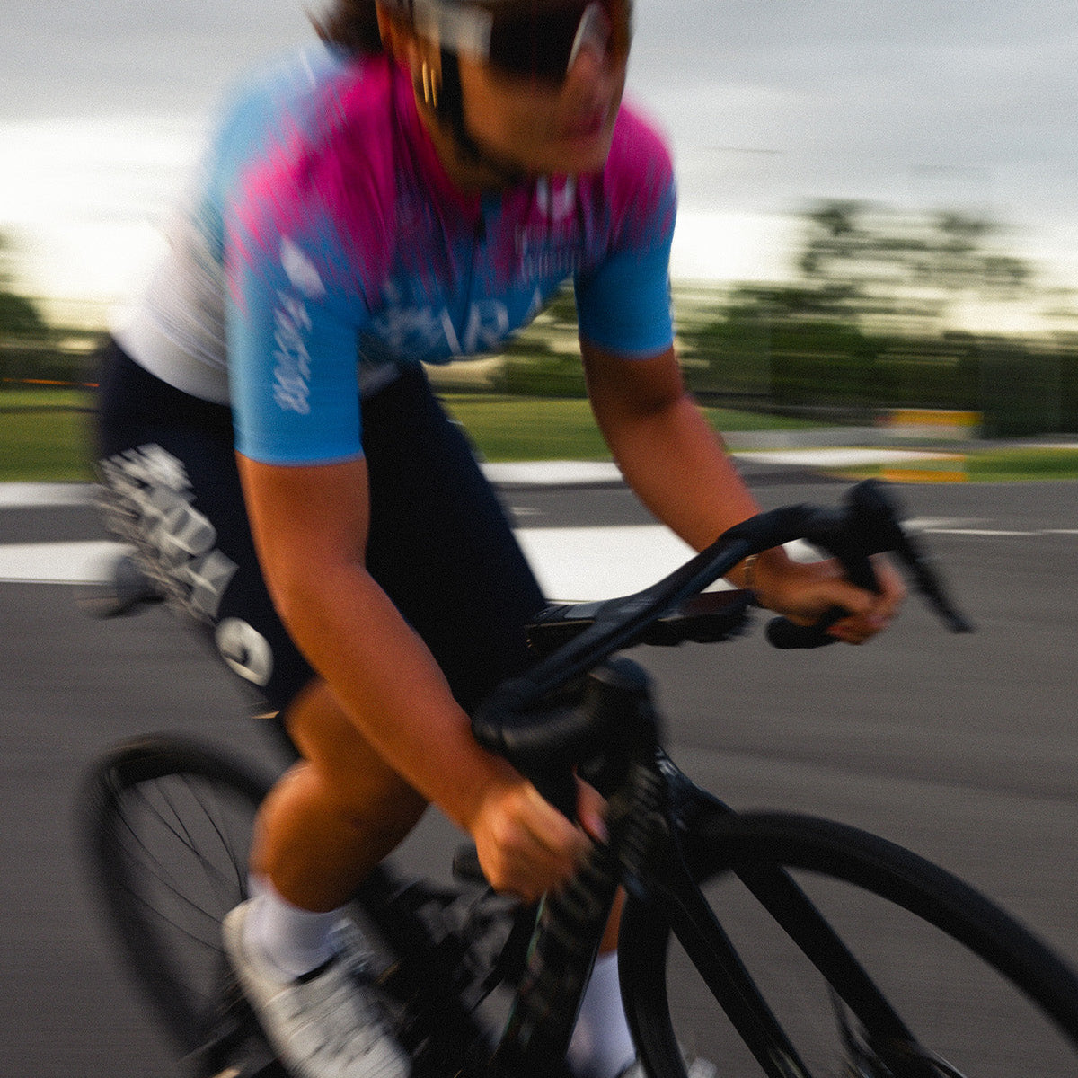 A Future Project rider training with the Australian Cycling Academy