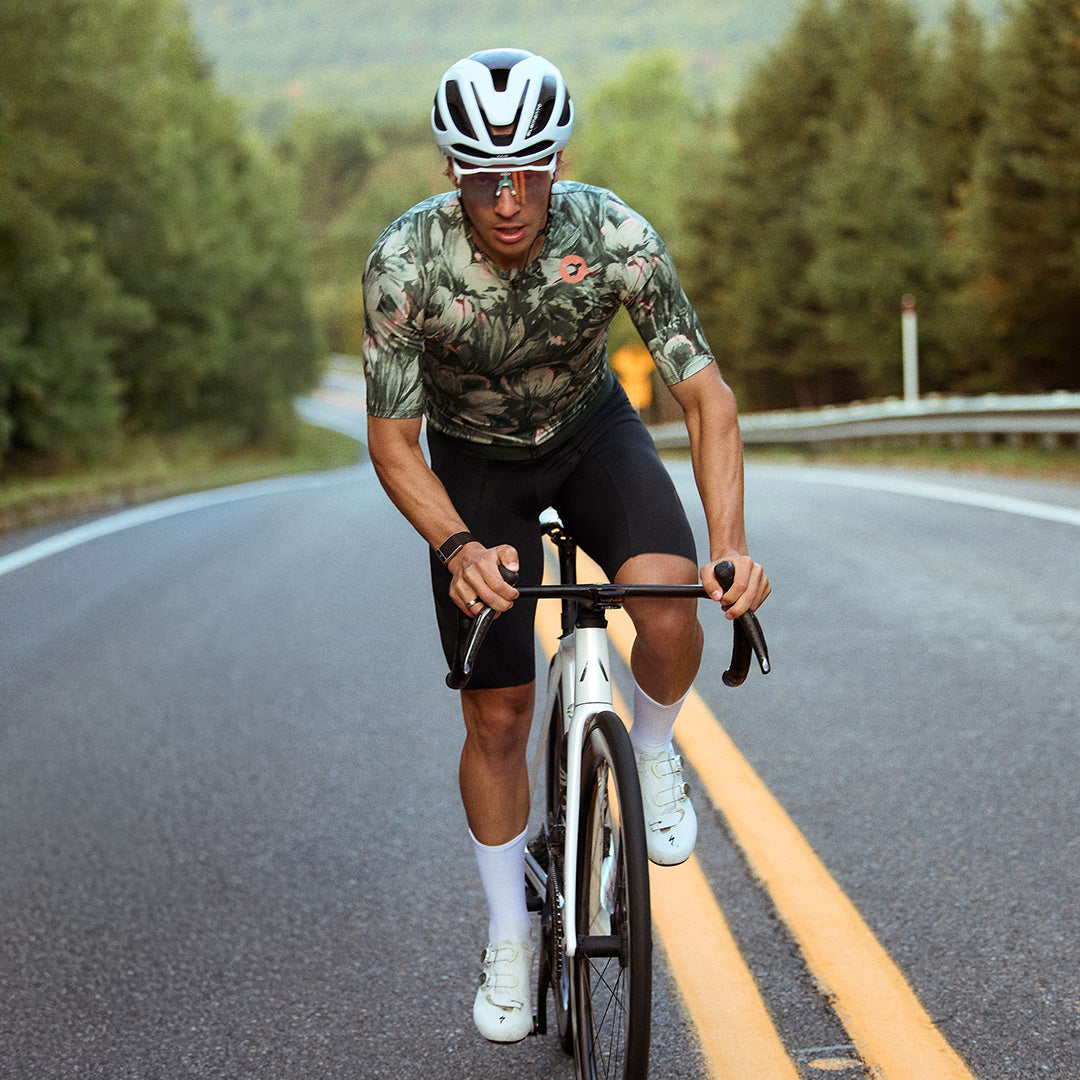 Men's Team Cycling Jersey SS - Forest Floral | Black Sheep