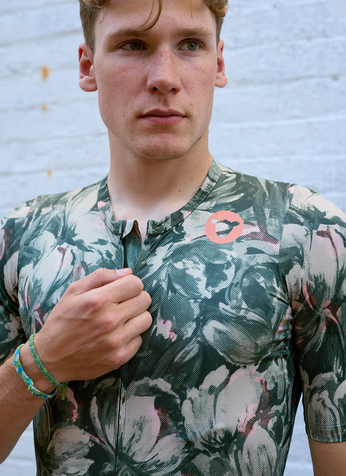 Men's Team Cycling Jersey SS - Forest Floral | Black Sheep
