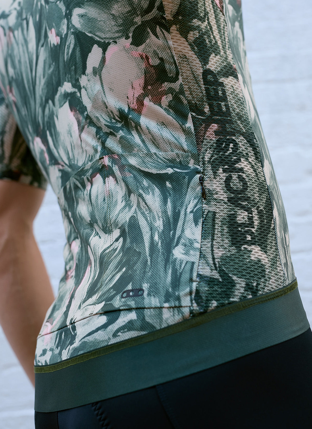Men's Team Cycling Jersey SS - Forest Floral | Black Sheep