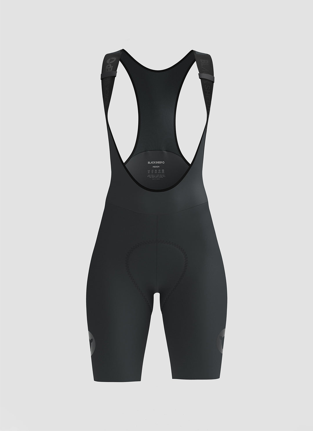 Women's Zer0 Bib and Brace Woodland Grey Black Sheep Cycling