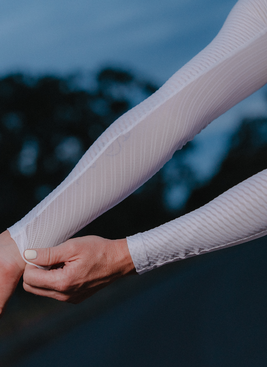 Women's AeroWeave LS Jersey - Performance White - Image 3