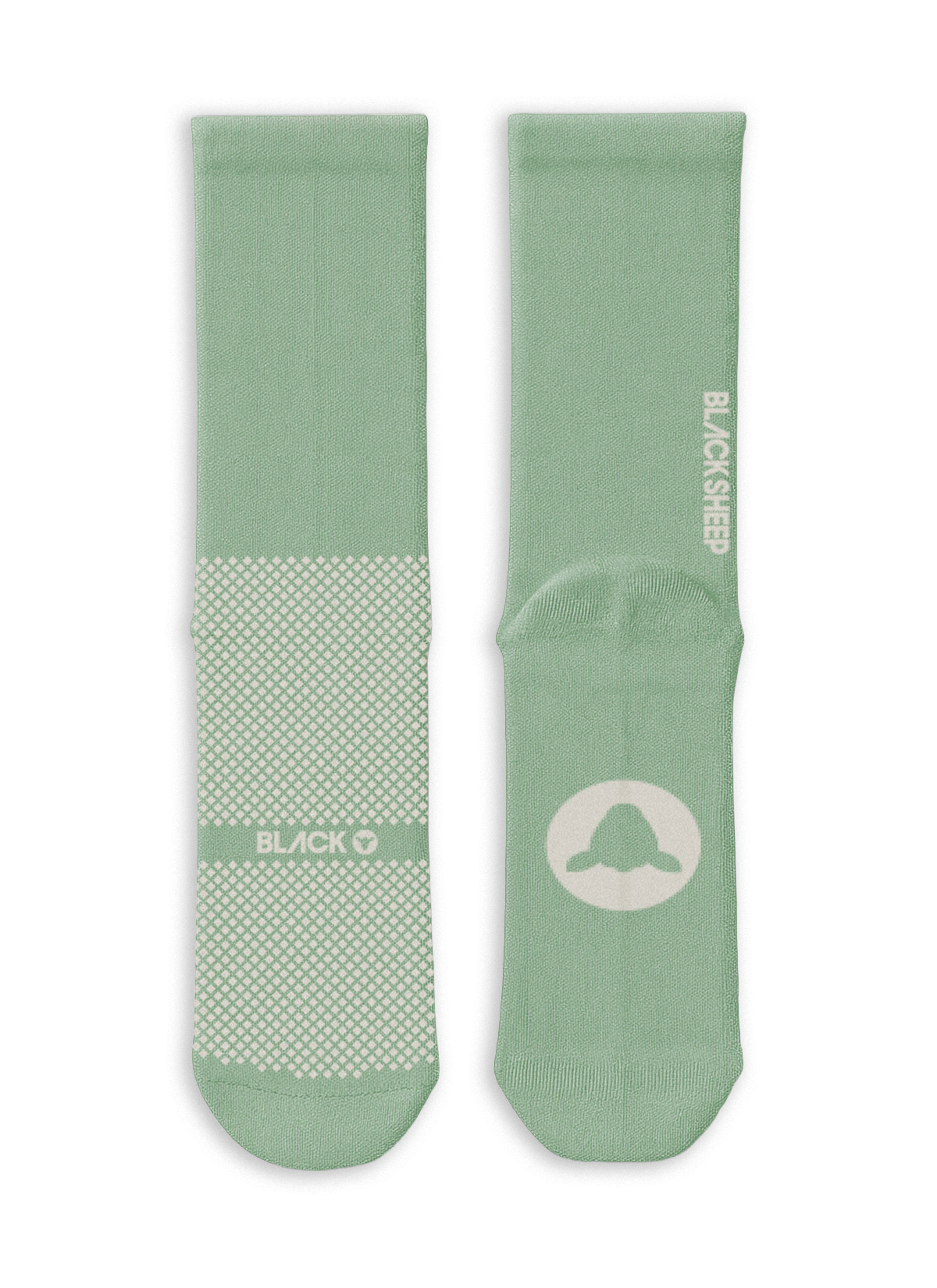 Crew Sock - Vertical Green