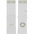Crew Sock - White Tape Bleached – front and back