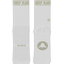 Crew Sock - White Tape Bleached – front and back
