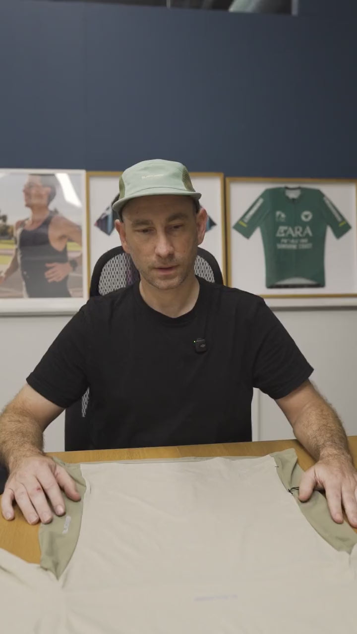 Jordan McPherson on the Enduro short and long sleeve tees