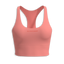 Women's Long Line Padded Crop - Super Coral